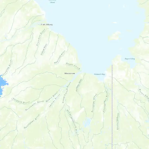 Radar near Moosonee at now — 2:00 am EDT, Sat Jul 11