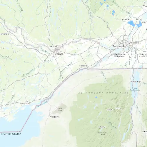 Radar near Morrisburg at now — 11:00 pm EDT, Mon Sep 7