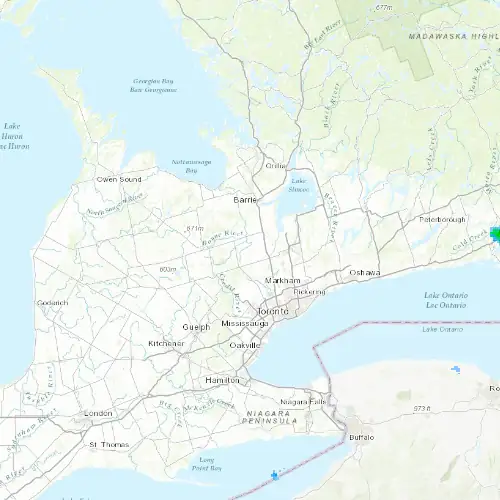 Radar near New Tecumseth at now — 2:06 am EDT, Sat Jul 11