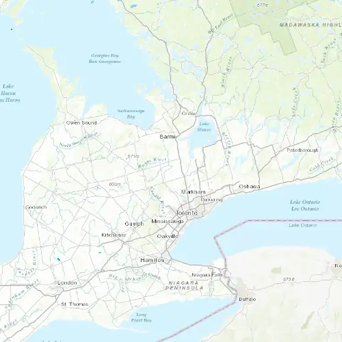 Radar near New Tecumseth at now — 11:00 pm EDT, Mon Sep 7