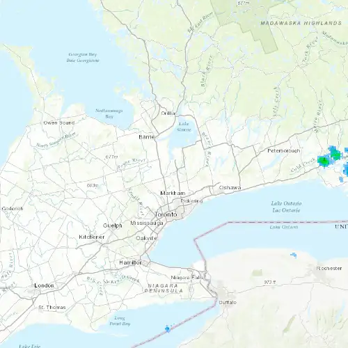 Radar near Newmarket at now — 2:06 am EDT, Sat Jul 11