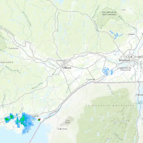 Radar near Ottawa (Richmond - Metcalfe) at now — 2:12 am EDT, Sat Jul 11