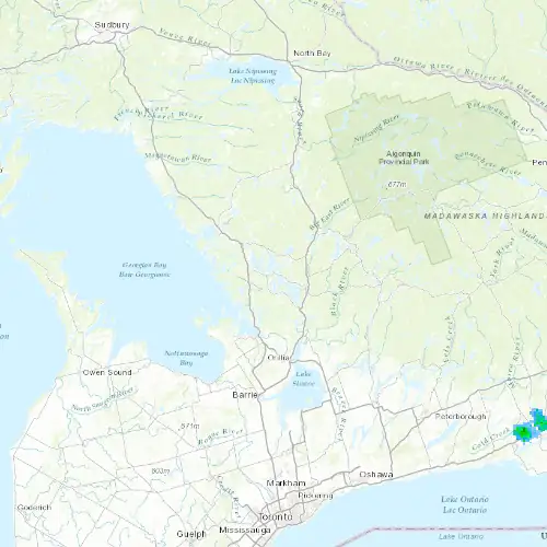 Radar near Port Carling at now — 2:06 am EDT, Sat Jul 11