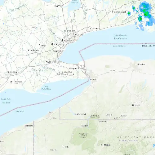 Radar near Port Colborne at now — 1:00 am EDT, Sat Jul 11