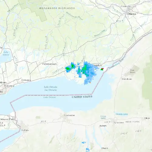 Radar near Prince Edward (Picton) at now — 2:12 am EDT, Sat Jul 11