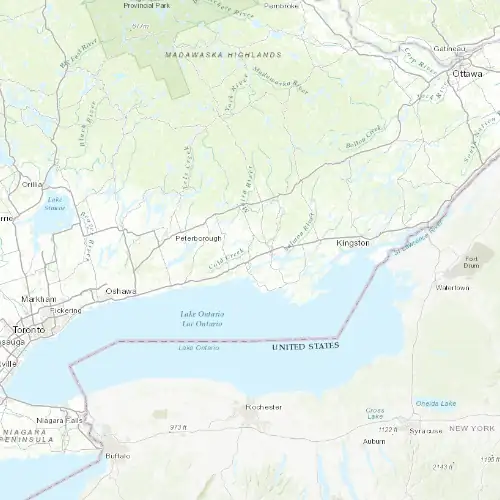 Radar near Quinte West at now — 11:00 pm EDT, Mon Sep 7