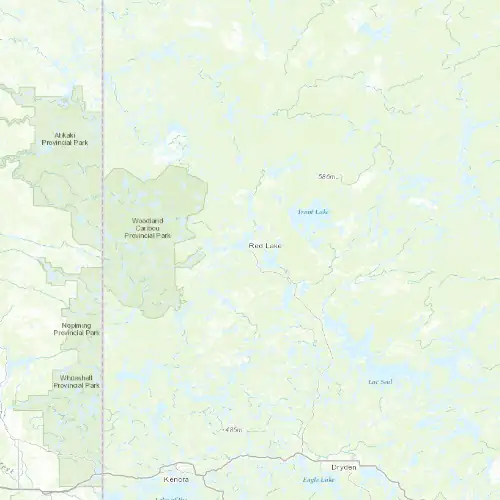 Radar near Red Lake at now — 11:54 pm CDT, Fri Jul 10