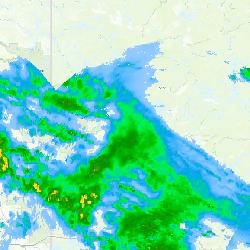 Radar near Red Lake at now — 10:00 pm CDT, Mon Sep 7