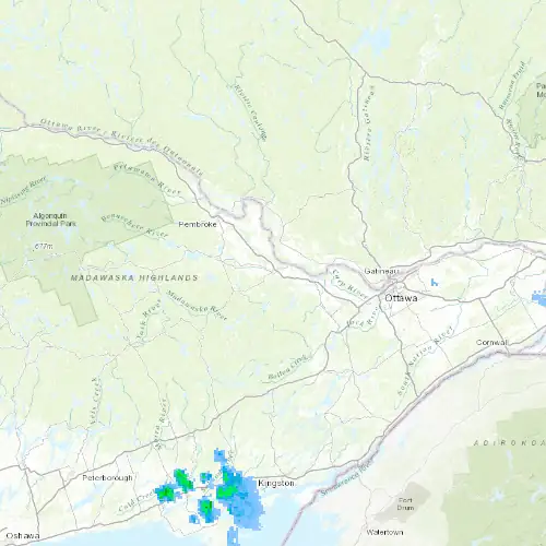 Radar near Renfrew at now — 2:00 am EDT, Sat Jul 11