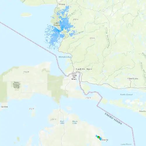 Radar near Sault Ste. Marie at now — 2:06 am EDT, Sat Jul 11