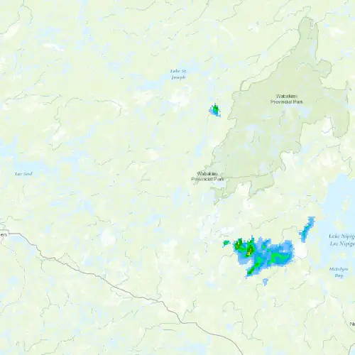 Radar near Savant Lake at now — 1:00 am EDT, Sat Jul 11