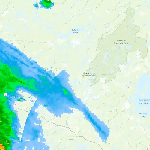 Radar near Savant Lake at now — 11:00 pm EDT, Mon Sep 7