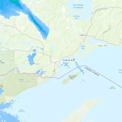 Radar near Thunder Bay at now — 11:00 pm EDT, Mon Sep 7