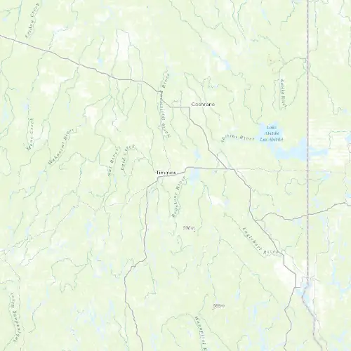 Radar near Timmins at now — 12:54 am EDT, Sat Jul 11
