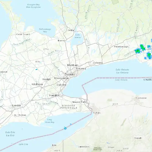 Radar near Toronto at now — 2:00 am EDT, Sat Jul 11