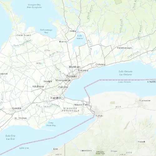 Radar near Toronto at now — 10:54 pm EDT, Mon Sep 7
