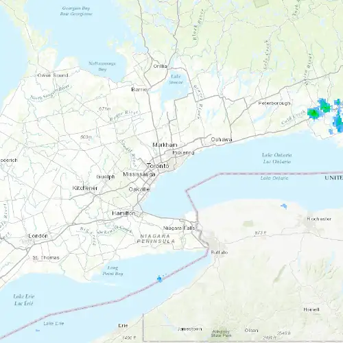Radar near Toronto Island at now — 2:06 am EDT, Sat Jul 11