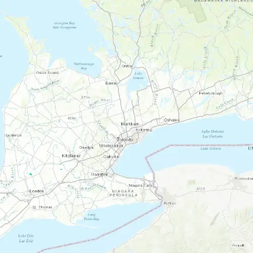 Radar near Vaughan at now — 11:00 pm EDT, Mon Sep 7