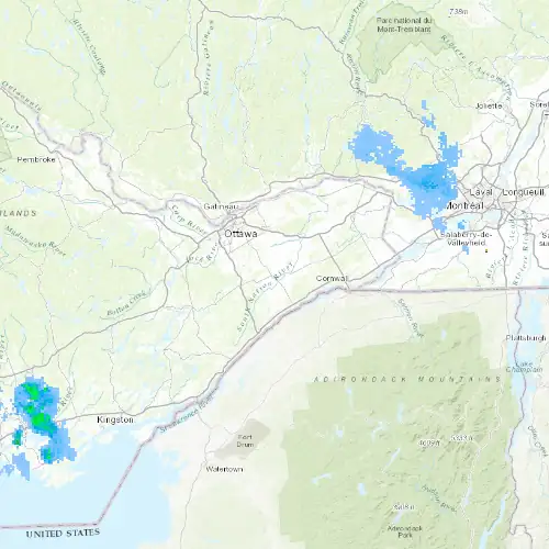 Radar near Winchester at now — 12:54 am EDT, Sat Jul 11