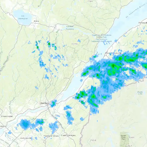 Radar near Baie-Saint-Paul at now — 10:54 pm EDT, Mon Sep 7