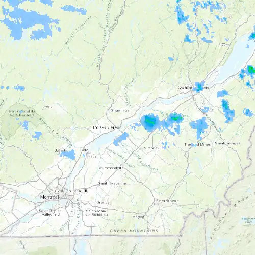 Radar near Bécancour at now — 10:48 pm EDT, Mon Sep 7