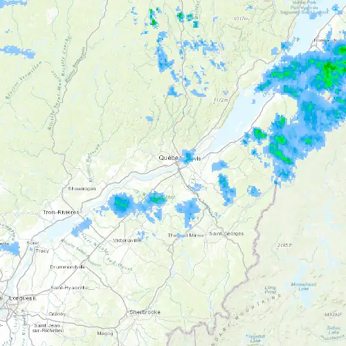 Radar near Bernières at now — 10:48 pm EDT, Mon Sep 7