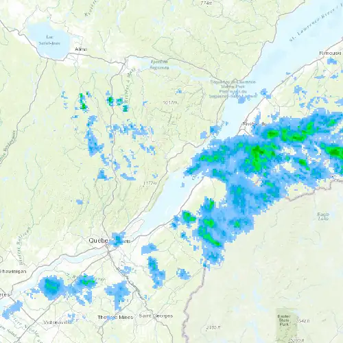 Radar near Charlevoix at now — 10:48 pm EDT, Mon Sep 7