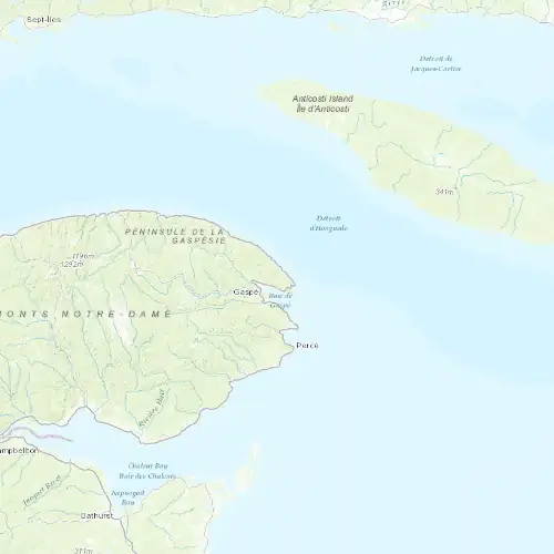 Radar near Forillon (National Park) at now — 1:00 am EDT, Sat Jul 11