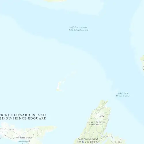 Radar near Îles-de-la-Madeleine at now — 1:00 am EDT, Sat Jul 11