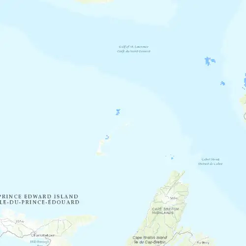 Radar near Îles-de-la-Madeleine at now — 10:54 pm EDT, Mon Sep 7