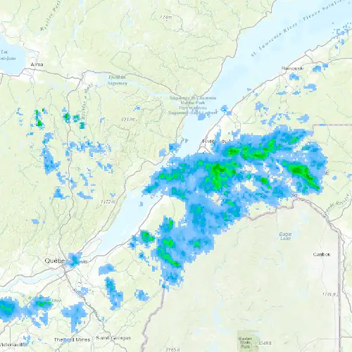 Radar near Kamouraska at now — 10:48 pm EDT, Mon Sep 7