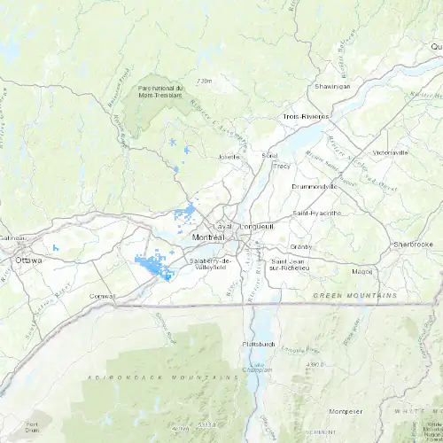 Radar near Laval at now — 2:00 am EDT, Sat Jul 11