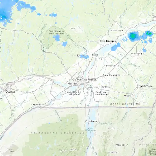 Radar near Laval at now — 10:42 pm EDT, Mon Sep 7