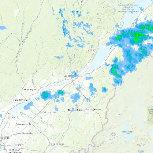 Radar near Lévis at now — 10:42 pm EDT, Mon Sep 7