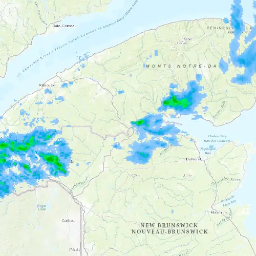 Radar near Matapedia at now — 10:48 pm EDT, Mon Sep 7