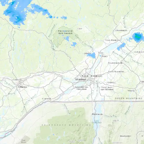 Radar near Mirabel at now — 10:48 pm EDT, Mon Sep 7