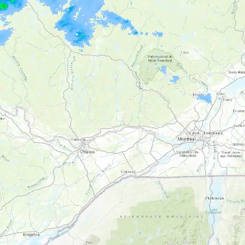 Radar near Papineau at now — 10:48 pm EDT, Mon Sep 7