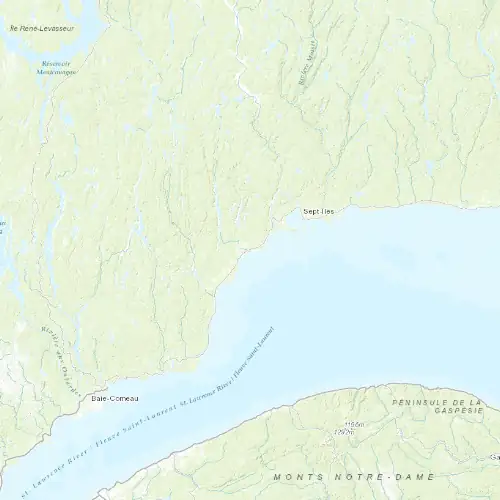Radar near Port-Cartier at now — 1:00 am EDT, Sat Jul 11