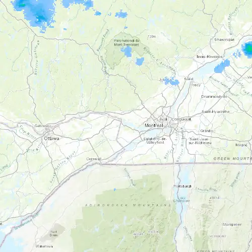 Radar near Rigaud at now — 10:42 pm EDT, Mon Sep 7