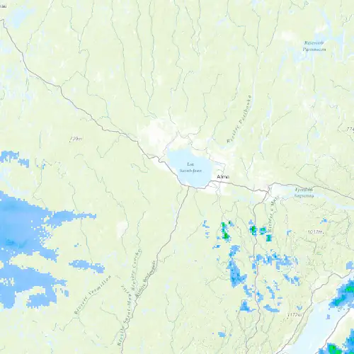 Radar near Roberval at now — 10:48 pm EDT, Mon Sep 7