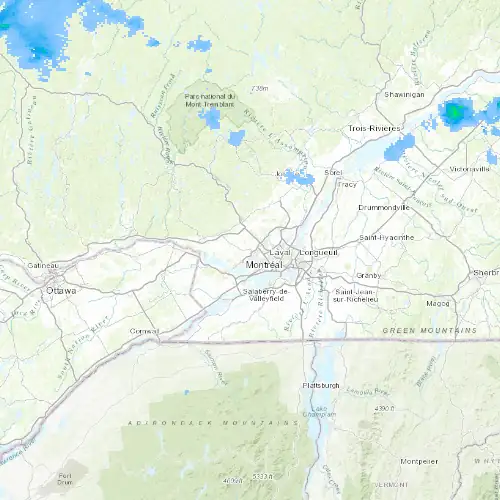 Radar near Rosemère at now — 10:42 pm EDT, Mon Sep 7