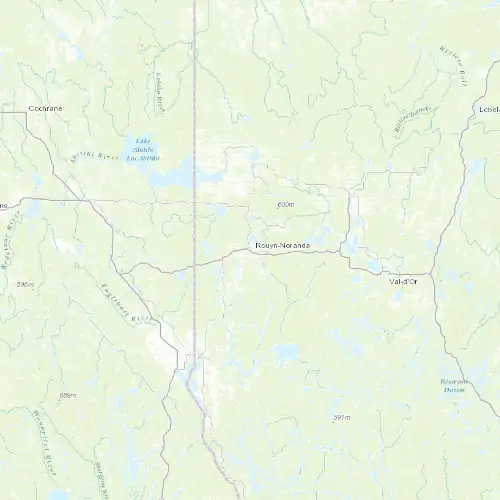 Radar near Rouyn-Noranda at now — 12:54 am EDT, Sat Jul 11