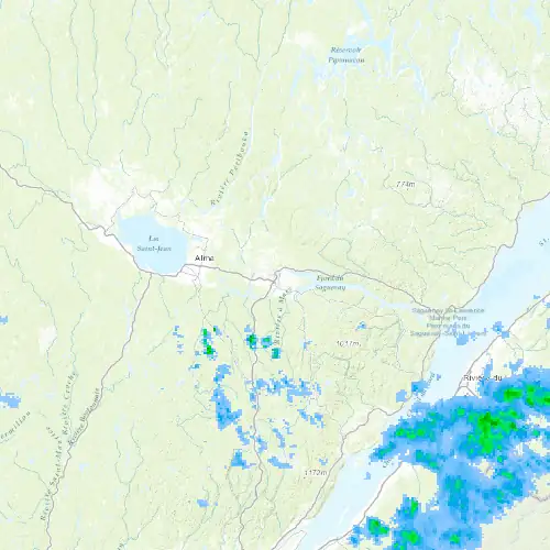 Radar near Saguenay at now — 10:48 pm EDT, Mon Sep 7