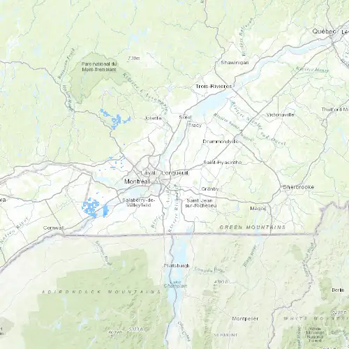 Radar near Saint-Basile Le Grand at now — 2:12 am EDT, Sat Jul 11