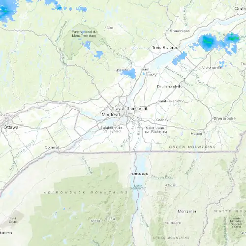 Radar near Saint-Constant at now — 10:48 pm EDT, Mon Sep 7
