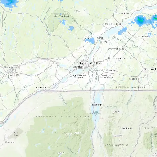 Radar near Saint-Rémi at now — 10:48 pm EDT, Mon Sep 7