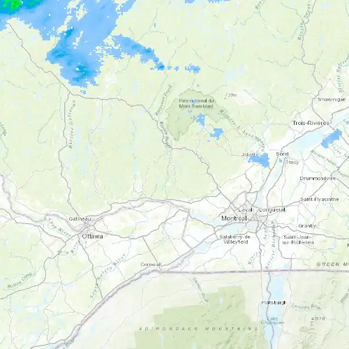 Radar near Sainte-Agathe at now — 10:48 pm EDT, Mon Sep 7