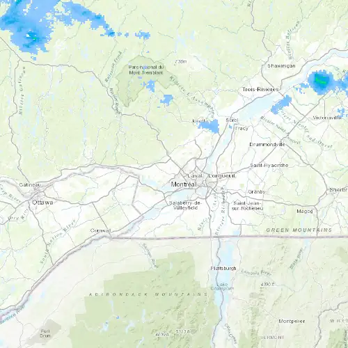 Radar near Sainte-Thérèse at now — 10:48 pm EDT, Mon Sep 7