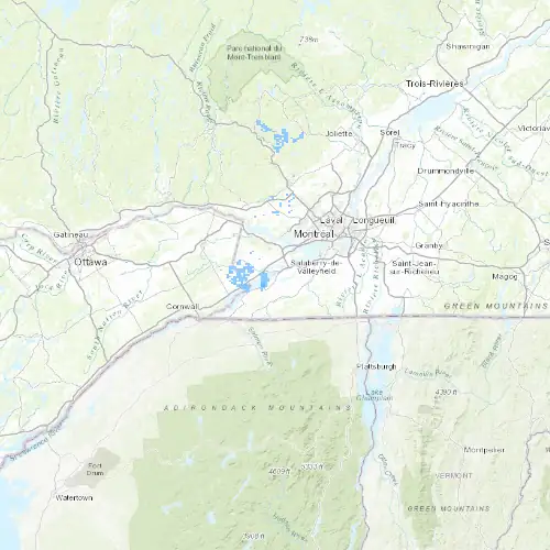 Radar near Salaberry-de-Valleyfield at now — 2:12 am EDT, Sat Jul 11