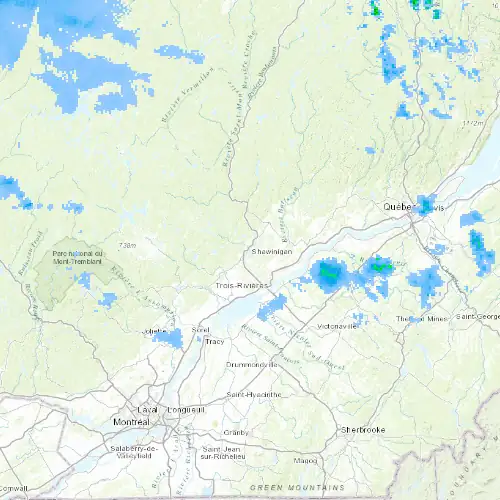 Radar near Shawinigan at now — 10:48 pm EDT, Mon Sep 7